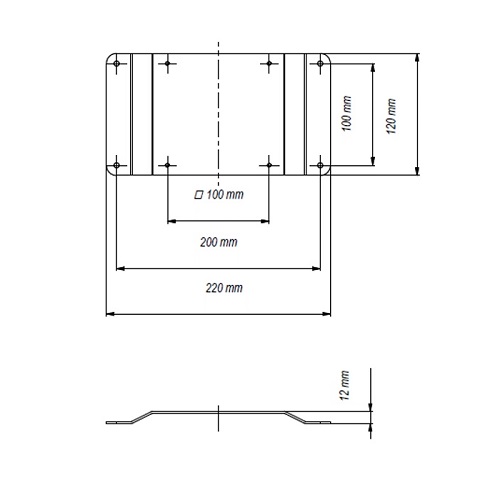 VESA adaptér 200x100 EDBAK GDA1
