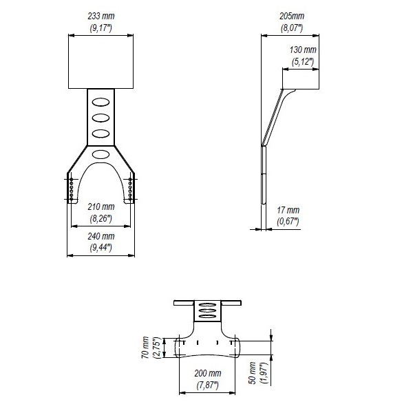 Horní polička EDBAK CH3